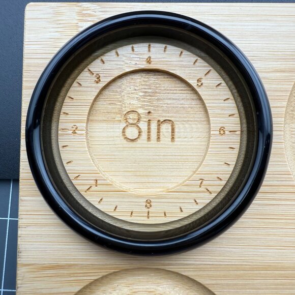 Black Agate Banded 8-Inch Round Polished Bangle - Picture 5 of 5